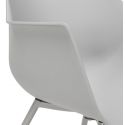 Chaise design STILETO Polymère Gris
