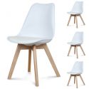 Chaise scandinave Candy Blanc