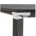 Table bureau 160 cm EFYRA bois et metal Noir
