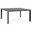 Table bureau 160 cm EFYRA bois et metal Noir