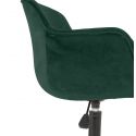 Chaise de bureau Design SMAK velours Vert