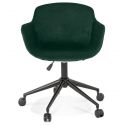 Chaise de bureau Design SMAK velours Vert