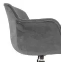 Chaise de bureau Design SMAK velours Gris