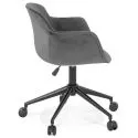 Chaise de bureau Design SMAK velours Gris