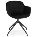 Chaise de bureau Design KRAMPO Tissu Noir