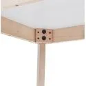 Table haute bois Massif KOKIDO Mdf Blanc
