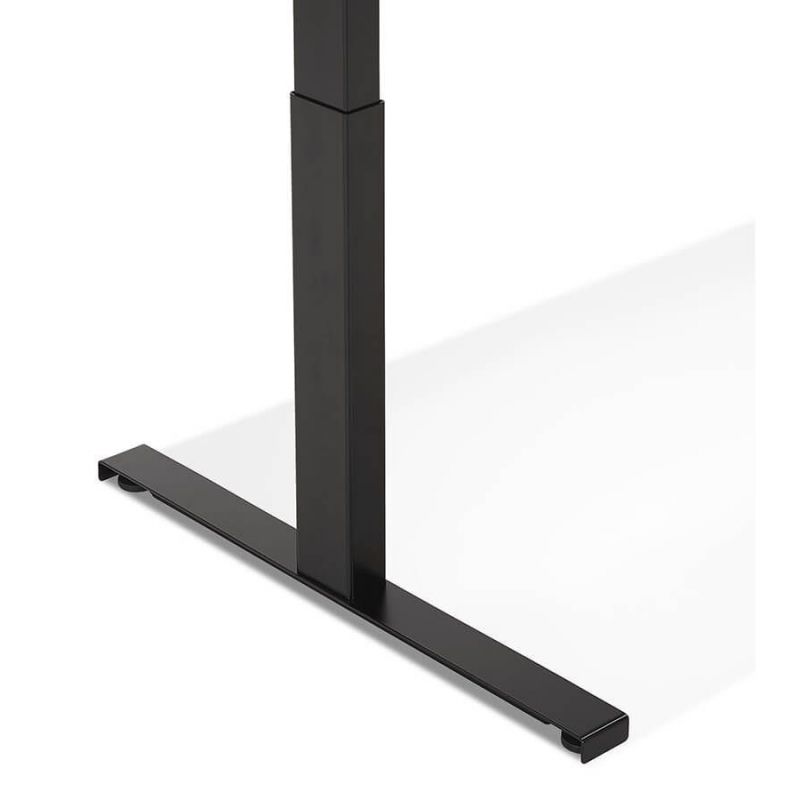 Bureau droit design en bois noir - 160x80 cm - Design et Patapon