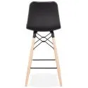 Chaise de bar design Detroit Mini Bois et Noir