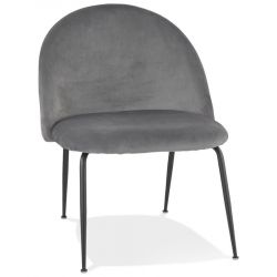 Fauteuil MAGDA Velours Gris