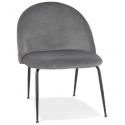Fauteuil MAGDA Velours Gris