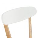 Chaise en Chene KAY Mdf Blanc