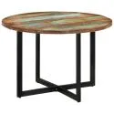 Table ronde 110 cm VALENCIA bois recycle