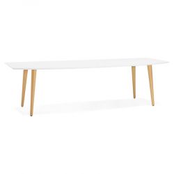Table scandinave extensible 'PRODA' bois blanc