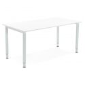 Table bureau métal Blanc 'PROBURO' bois Blanc
