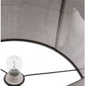Lampadaire reglable metal brosse 'PROWIN' Gris