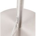 Lampadaire reglable metal brosse 'PROWIN' Blanc