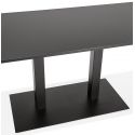 Table design metal peint noir 'PROVAXE 160' finition noir