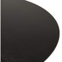 Table haute de bar metal noir 'PROPIN 90' finition Frene Noir