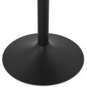 Table haute de bar metal noir 'PROPIN 90' finition Frene Noir