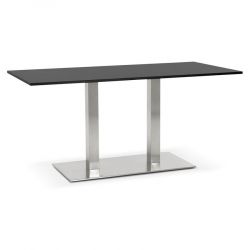 Table design Acier Brossé 'PROSUT 160' finition noire