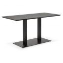 Table design Fonte Noire 'PROJAK 150' finition Frene Noir