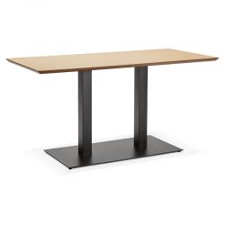 Table design Fonte Noire 'PROJAK 150' finition Chene Naturel