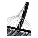 Hamac noir et gris 'Hammock' avec sa structure en bois noir