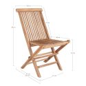 Chaise de Jardin pliante 'Toledo' en Teck