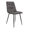 Chaise Middelfart micro-fibre Gris Foncé