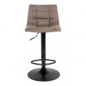 Tabouret de bar Middelfart micro-fibre Marron Clair - lot de 2