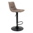 Tabouret de bar Middelfart micro-fibre Marron Clair - lot de 2