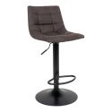 Tabouret de bar Middelfart Microfibre Gris Foncé- lot de 2