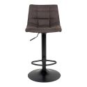 Tabouret de bar Middelfart Microfibre Gris Foncé- lot de 2