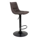 Tabouret de bar Middelfart Microfibre Gris Foncé- lot de 2