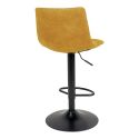 Tabouret de bar Middelfart Microfibre Moutarde- lot de 2