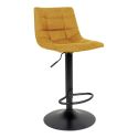 Tabouret de bar Middelfart Microfibre Moutarde- lot de 2