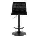 Tabouret de bar Middelfart Microfibre Noir- lot de 2