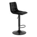 Tabouret de bar Middelfart Microfibre Noir- lot de 2