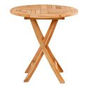 Table de jardin pliable Oviedo en teck , ø70x75cm