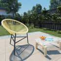 Fauteuil de jardin Acapulco Resine tressee Beige