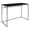 Bureau avec structure noire VITA 100 - plateau aspect chêne Noir