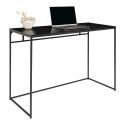 Bureau avec structure noire VITA 100 - plateau aspect chêne Noir