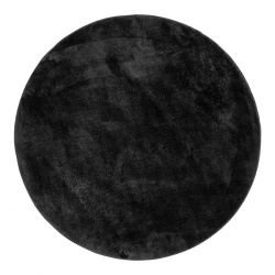 Tapis rond Miami Ø160 cm gris anthracite