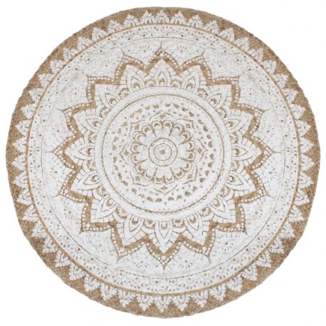 Tapis rond 210 cm Pomol Jute tressee