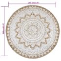 Tapis rond 210 cm Pomol Jute tressee