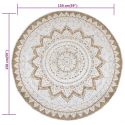 Tapis rond 150 cm Pomol Jute tressee