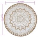 Tapis rond 120 cm Pomol Jute tressee