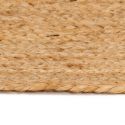 Tapis rond de 240 cm Pomola en jute tresse naturelle