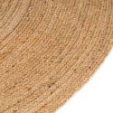 Tapis rond de 240 cm Pomola en jute tresse naturelle