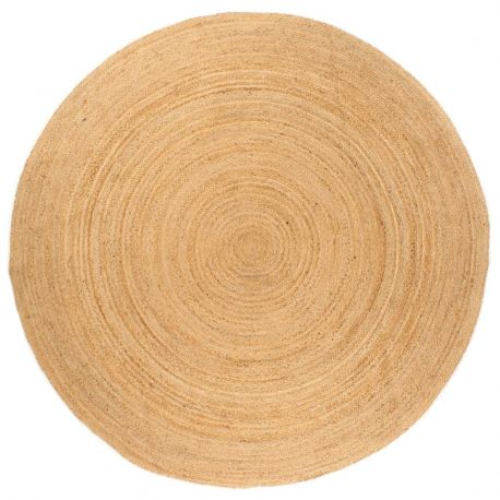 Tapis rond de 180 cm Pomola en jute tresse naturelle